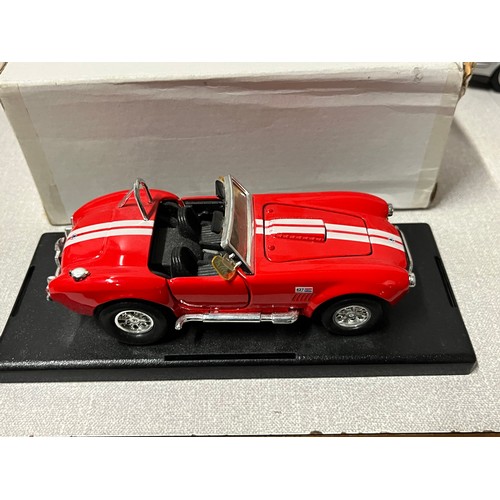 480 - 11 classic cars to include Corgi tram lines, Majorette Shelby cobra spider & Delprado Fire engine et... 