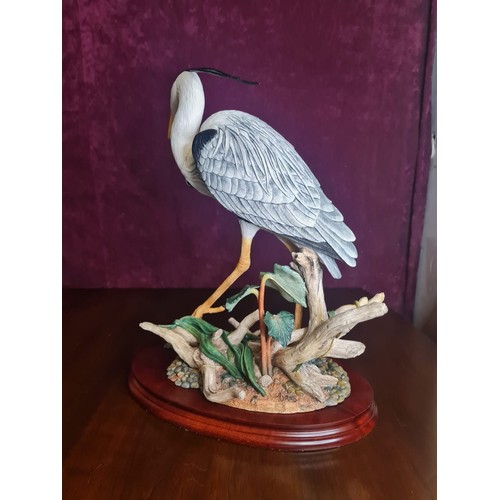 80 - Border Fine Arts ‘On the Esk’ 46/350 by Ray Ayres Grey Heron 2008 with certificate & original box. 
... 