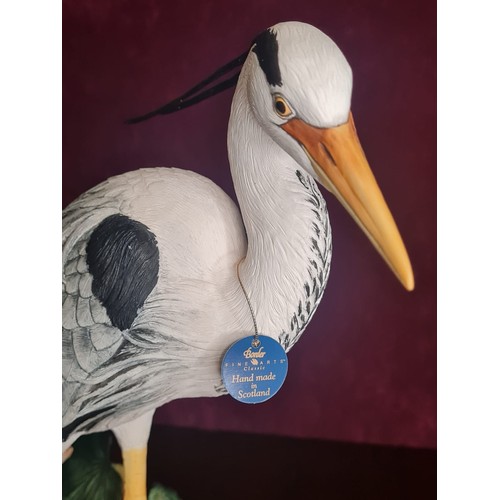 80 - Border Fine Arts ‘On the Esk’ 46/350 by Ray Ayres Grey Heron 2008 with certificate & original box. 
... 