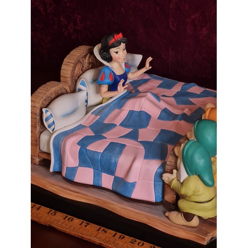 151 - Limited Edition Disney A Moment In Time Snow White and the Seven Dwarfs 130/250, B1567 hand-painted ... 