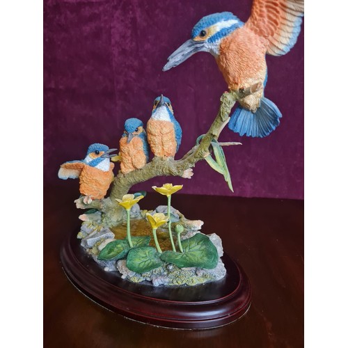 165 - Country Artists 'Kingfisher Scene' CA06097 with original box
24cm h x 24cm w