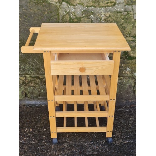 360 - Beech kitchen trolley