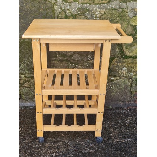 360 - Beech kitchen trolley