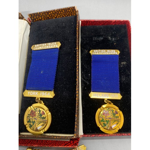 59 - Selection of medals to include British Isle Championships and masonic.