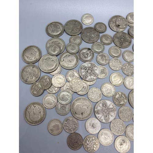 128 - Large qty of silver coins.
418grams