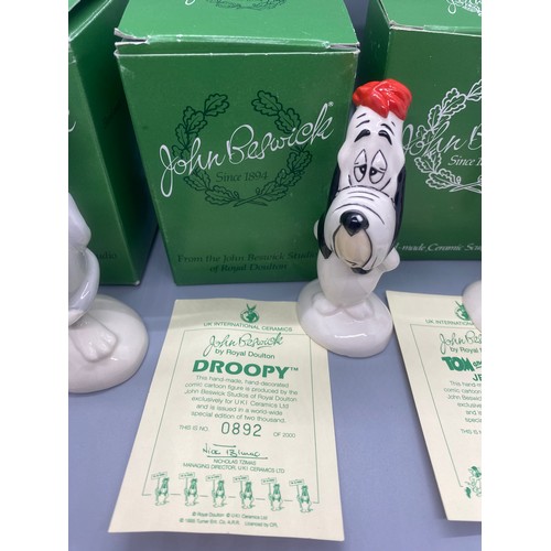 153 - 3 x boxed John Beswick for Royal Doulton figures - Tom, Jerry and Droopy.