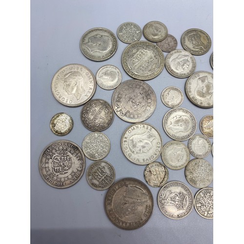 135 - Collection of silver coins.
199grams