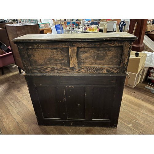 81 - Antique oak roll top desk 
(needs oiled)
106cm x 110cm h x 74cm d