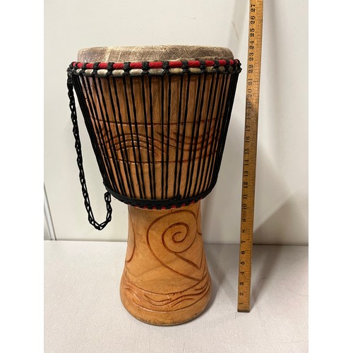 233 - African Djembe drum 
59cm h