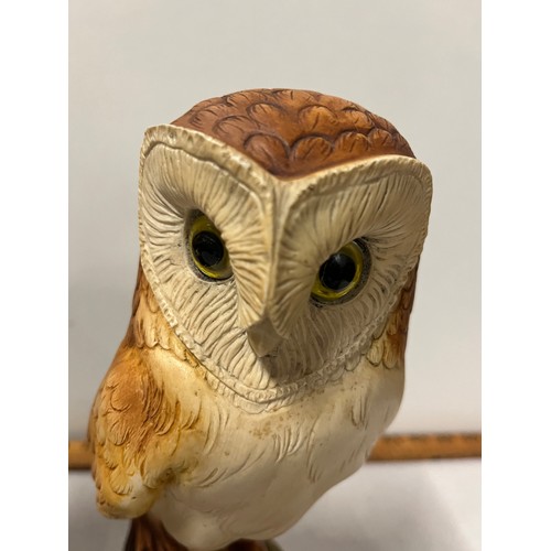 242 - 2 Owl ornaments to include one stamped A.Giannelli 1972
Tallest 35cm