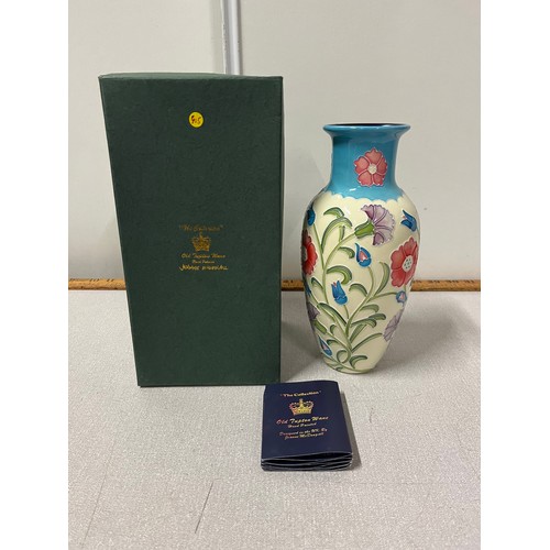 309 - Old Tupton Ware 'The Collection' by Jeanne McDougal vase boxed.
23cm h