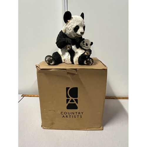 28 - Country Artists Giant Panda & Cub 'Loving Embrace' with original box.
24cm h x 23cm l