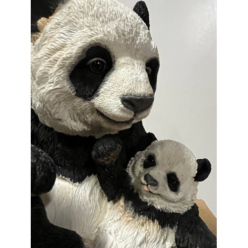 28 - Country Artists Giant Panda & Cub 'Loving Embrace' with original box.
24cm h x 23cm l