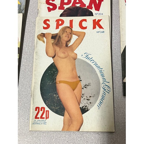 168 - Collection of 35 1970's Spick and Span erotic magazines.