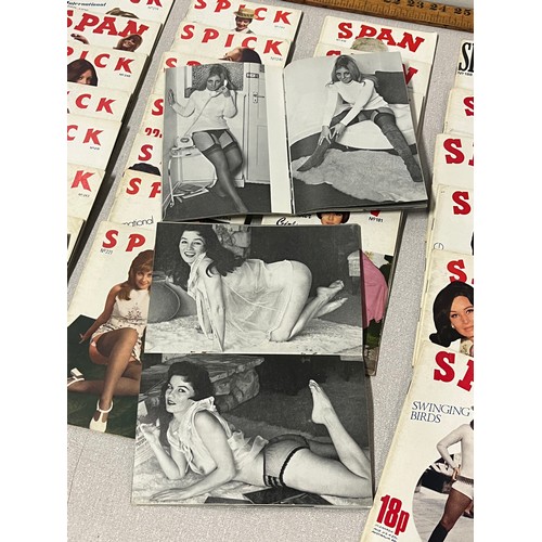 168 - Collection of 35 1970's Spick and Span erotic magazines.