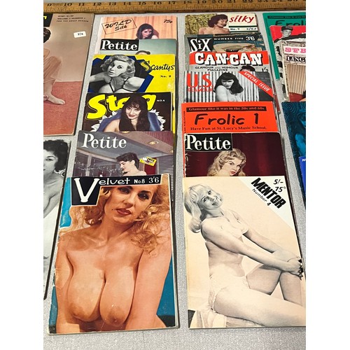 179 - Selection of vintage erotica to include twilight and vixen etc.