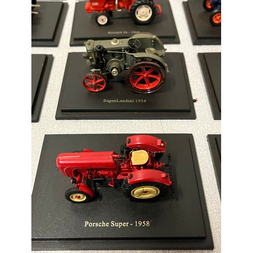 193 - Collection of model tractors to include Massey Ferguson and Porsche super etc