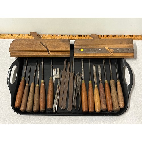 311 - selection of vintage woodworking tools etc