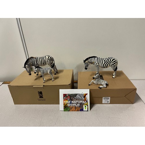 359 - country artists the natural world zebra collection boxed with original boxes
Largest 18cm l