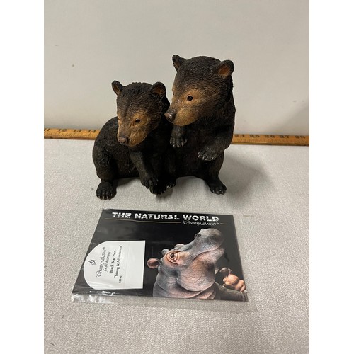 437 - Country Artists black bear pair 'young & adventurous'