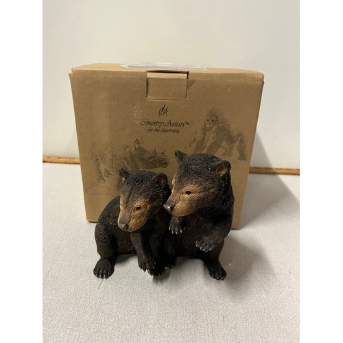 437 - Country Artists black bear pair 'young & adventurous'