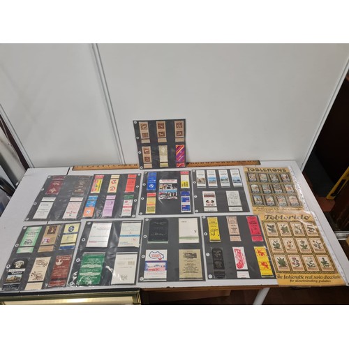 508 - Collection of match box covers & cigarette cards.