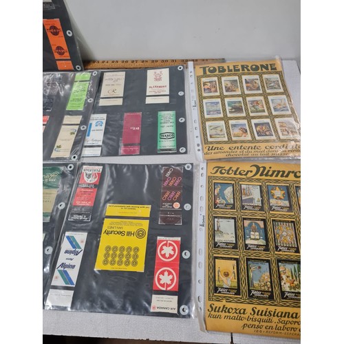 508 - Collection of match box covers & cigarette cards.