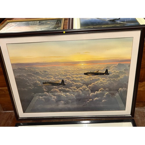 511 - 4 framed Military plane pictures to include spitfire etc.
Largest 85cm x 65cm