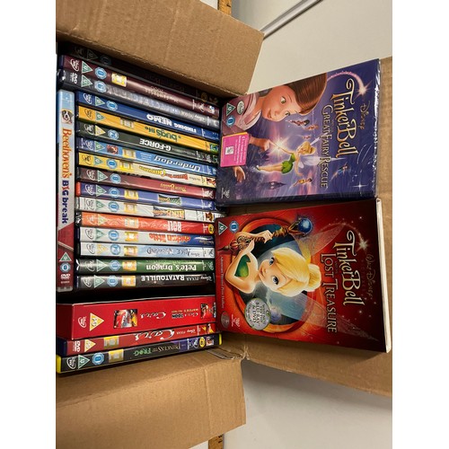 479 - Box of Disney DVDs some still sealed, Aladdin & Fantasia etc.