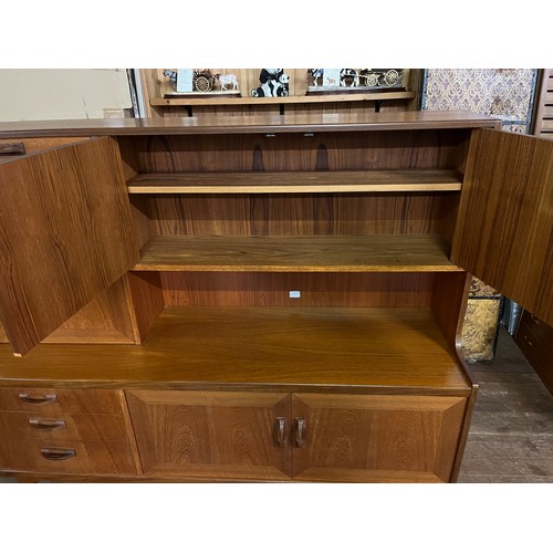 122 - Heavy Mid Century G Plan 'Sierra Range' Teak high sideboard
160cm l x 145cm h x 46cm d