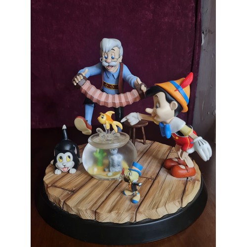 204 - Large Disney A Moment In Time Border Fine Arts Peter Mook 'Geppetto & Pinocchio' B1568 
(Jiminy is m... 