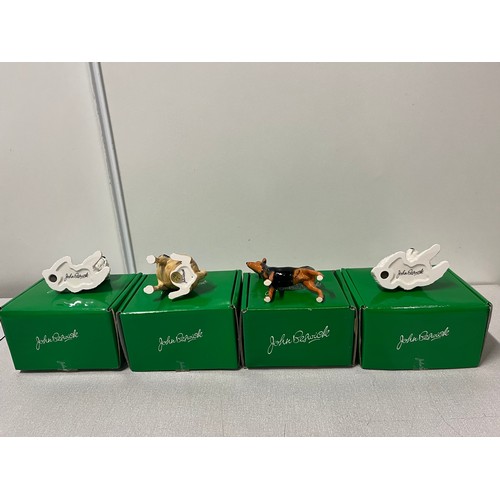 159 - 4 boxed beswick dogs