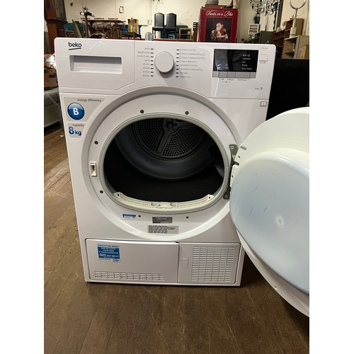 234 - large beko 8 kilo condenser tumble dryer