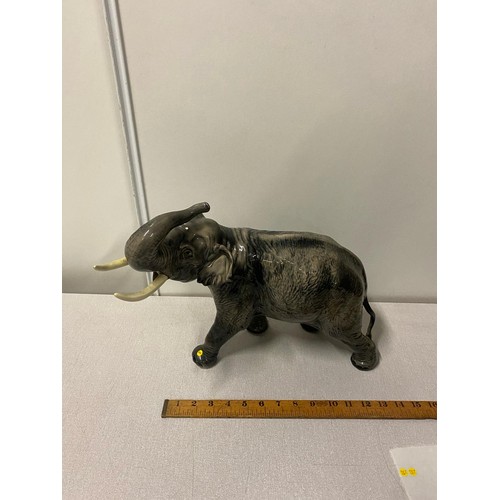 106 - Large vintage Beswick elephant stamped to the foot. 43 x 30cm