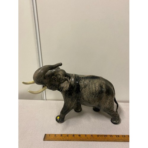 106 - Large vintage Beswick elephant stamped to the foot. 43 x 30cm