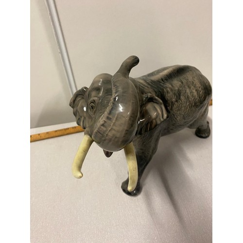 106 - Large vintage Beswick elephant stamped to the foot. 43 x 30cm