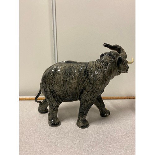 106 - Large vintage Beswick elephant stamped to the foot. 43 x 30cm