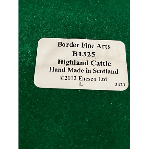 41 - Strictly Limited Edition Border fine arts 'Highland Cattle' by Ray Ayres 85/500 with certificate & o... 