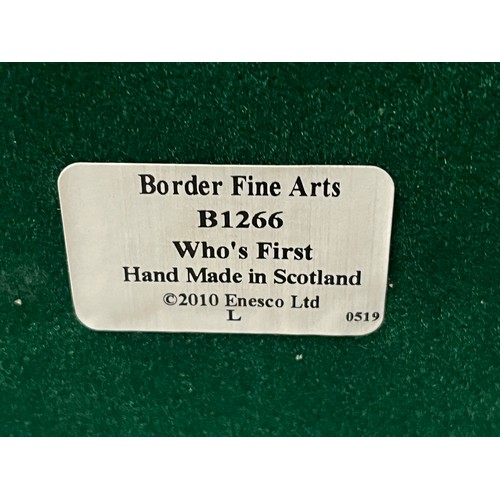 302 - Strictly Limited Edition Border fine arts 'Who's First' by Keith Sherwin 11/350 with certificate & o... 