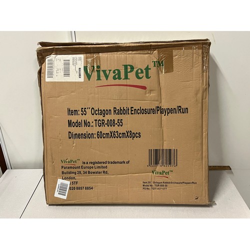 405 - VivaPet Octagon rabbit enclosure /playpen/run.