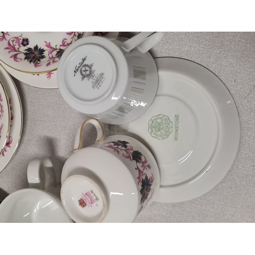 253 - 3 part tea sets to include Noritake 'Isabella', Paragon 'Belinda' & Royal Tudor Ware Ironstone.