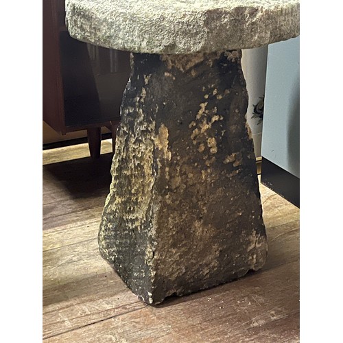 97 - vintage staddle stones possibly Cotswold 67cm tall