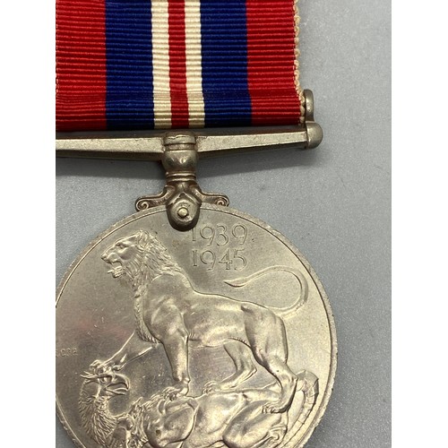 68 - Collection of 7 medals to include the defence medal, WW1 Silver George V medal and WW2 Campaign meda... 