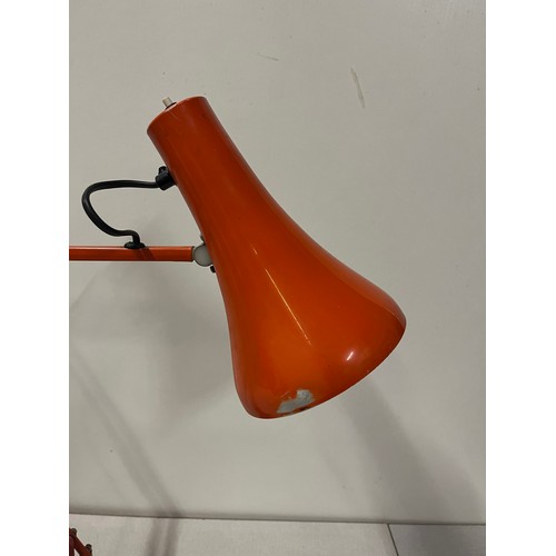 98 - vintage orange anglepoise desk lamp