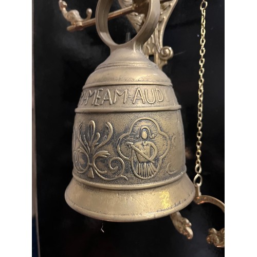 299 - Monastery pull bell with Latin inscription 