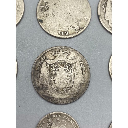 Collection of silver coins to include King George iii & IV , 1836 ...