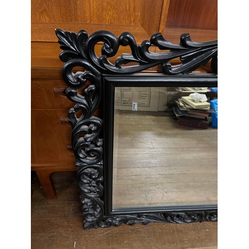 80 - Antique style carved mirror by Morris Mirrors.
116cm x 86cm