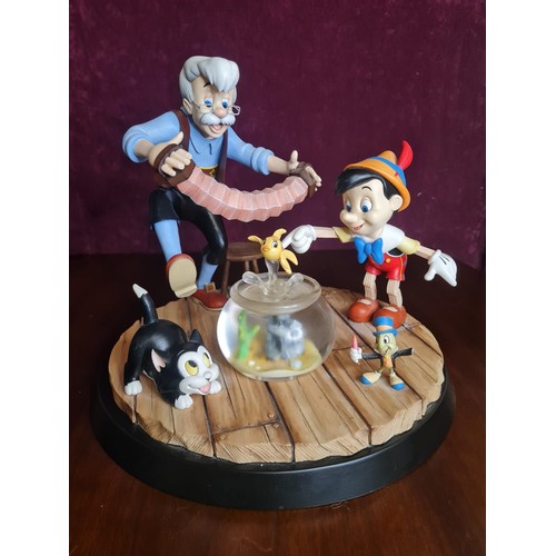 204 - Large Disney A Moment In Time Border Fine Arts Peter Mook 'Geppetto & Pinocchio' B1568 
(Jiminy is m... 