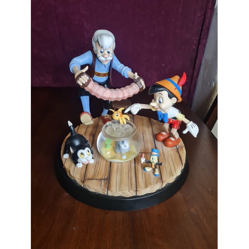 204 - Large Disney A Moment In Time Border Fine Arts Peter Mook 'Geppetto & Pinocchio' B1568 
(Jiminy is m... 