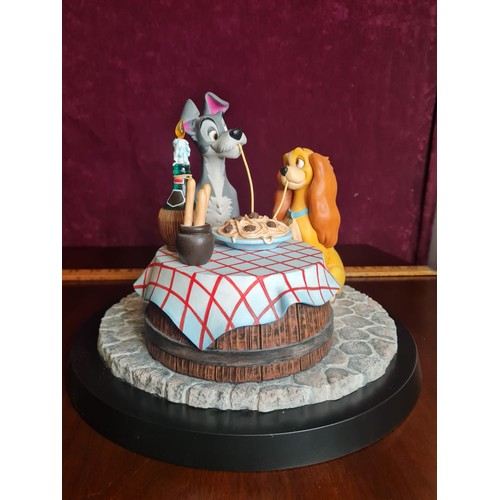 41 - Limited Edition Disney A Moment In Time 'Lady and the Tramp' B1615 64/250 hand-painted in Border Fin... 